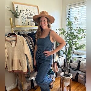 Indulge Blue Denim Jumpsuit